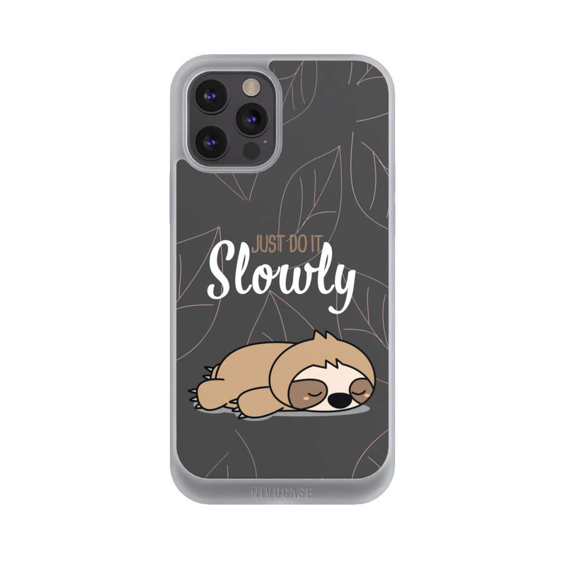 iPhone 12 Pro Max NIVOpure Just Do It Slowly Sloth Grey
