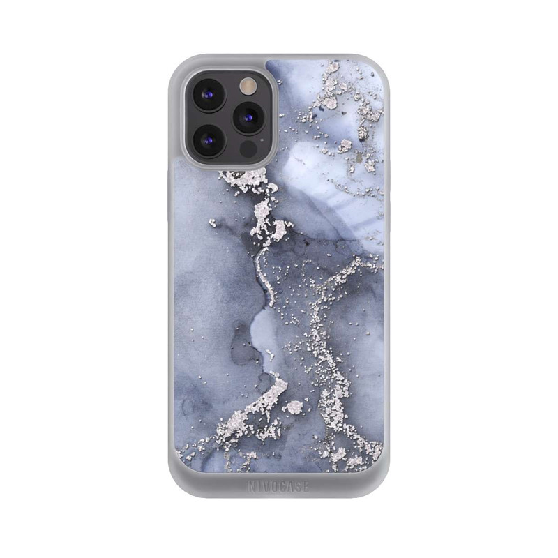 iPhone 12 Pro Max NIVOpure Encre Bleu Argent