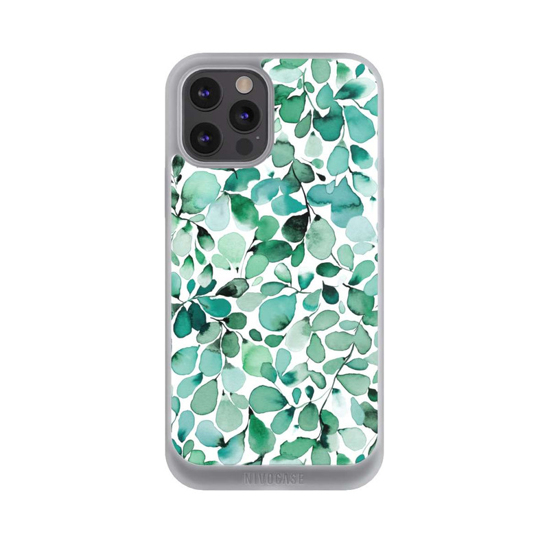 iPhone 12 Pro Max NIVOpure Feuilles feuillues à motif aquarelle