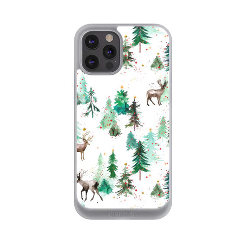 Apple iPhone 12 Pro Max NIVOpure Hirsche und Winterweihnachtsbäume