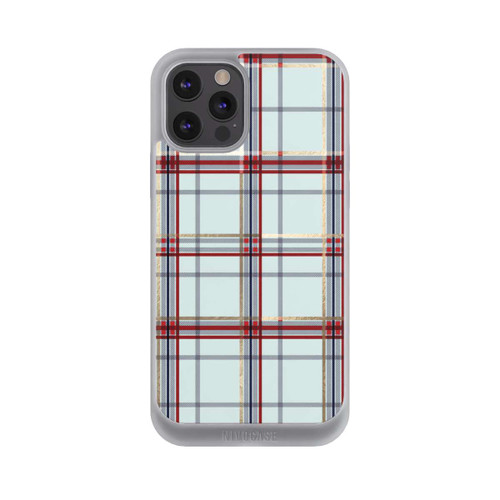Apple iPhone 12 Pro Max NIVOpure Tartan Blau