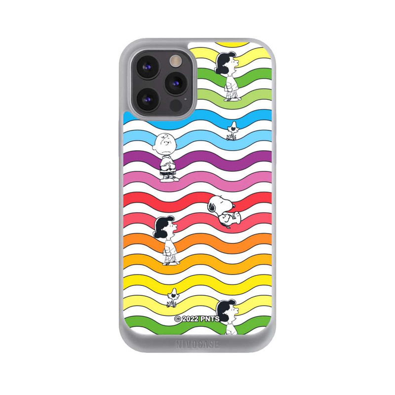 iPhone 12 Pro Max NIVOpure Snoopy Pattern Rainbow