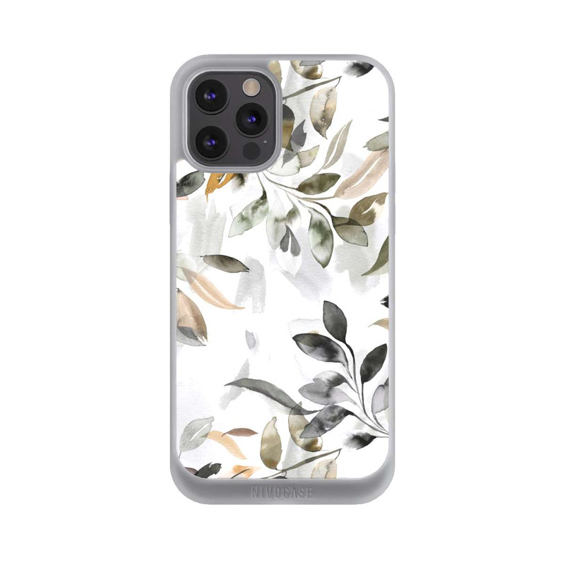 iPhone 12 Pro Max NIVOpure Feuilles neutres à l’aquarelle