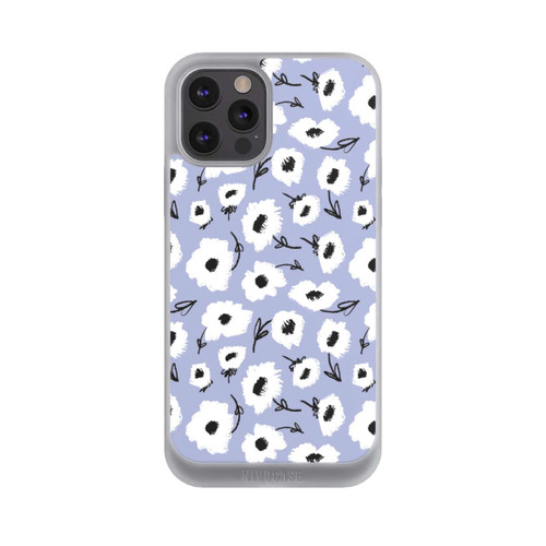 Apple iPhone 12 Pro Max NIVOpure Pattern Fleurs Lilas
