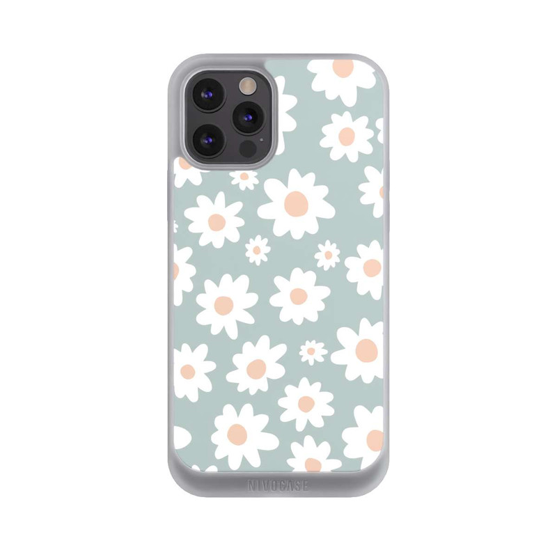iPhone 12 Pro Max NIVOpure Marguerites Pattern Vert
