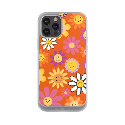 Apple iPhone 12 Pro Max NIVOpure Smiles Orange Flowers