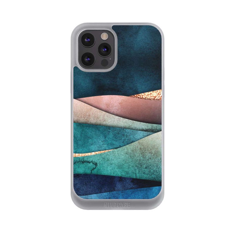 iPhone 12 Pro Max NIVOpure Vagues bleu-or
