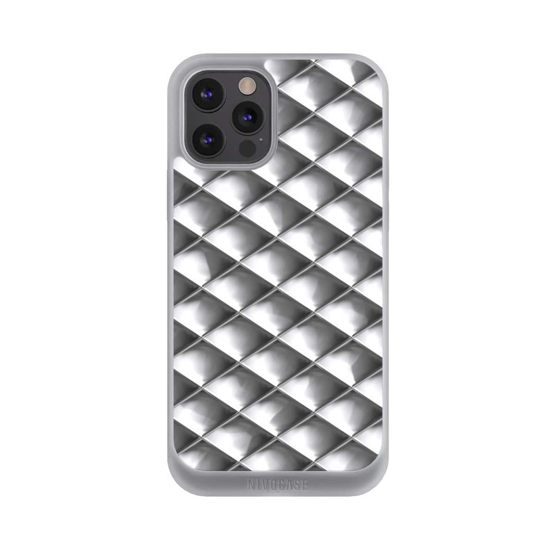 iPhone 12 Pro Max NIVOpure Carrés argentés Glamour