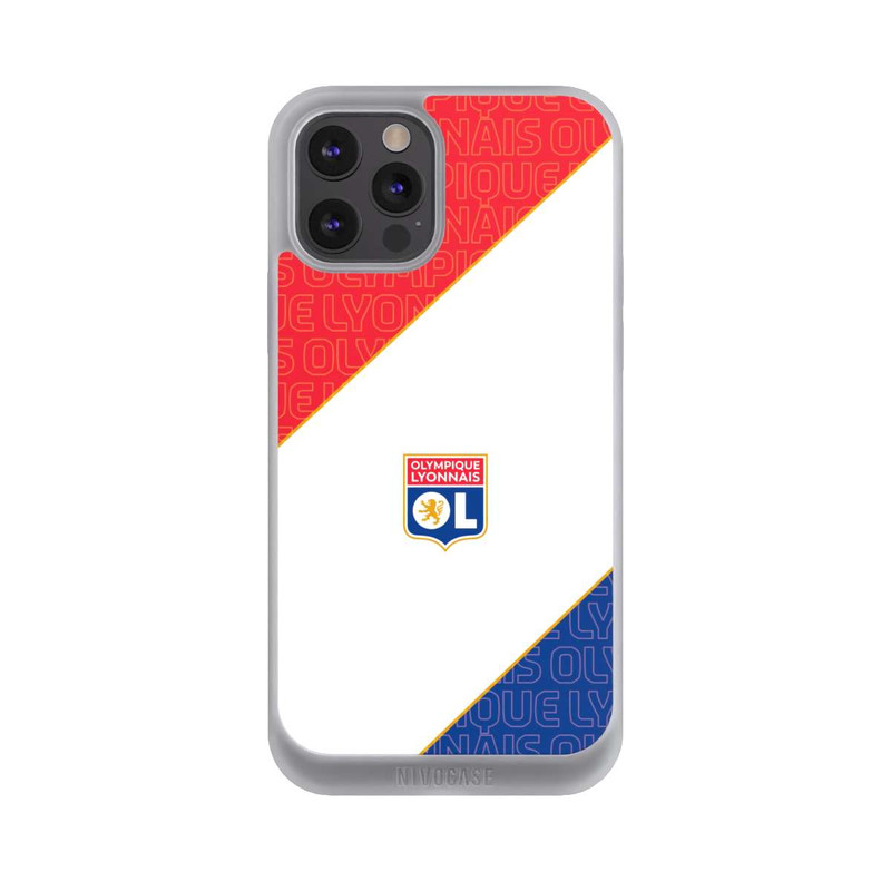 iPhone 12 Pro Max NIVOpure Logo OL rouge et bleu