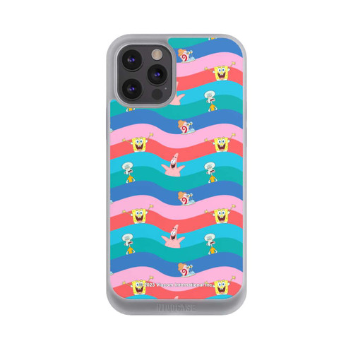 Apple iPhone 12 Pro Max NIVOpure Spongebob Freunde Bunte Wellen