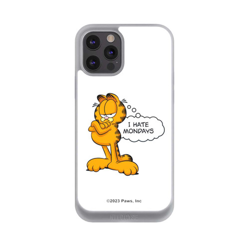 Apple iPhone 12 Pro Max NIVOpure Garfield I Hate Mondays Weiß