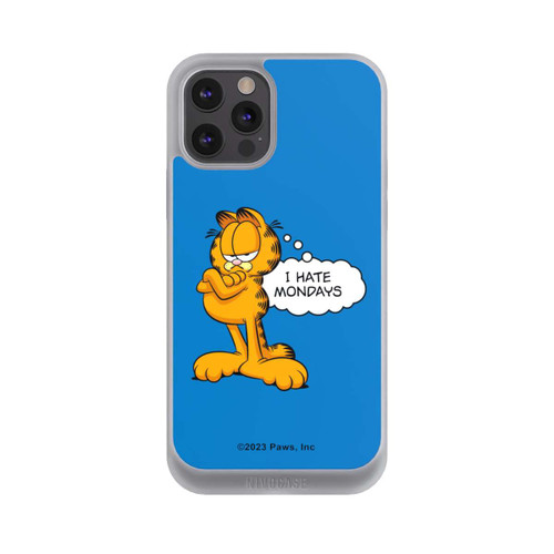 Apple iPhone 12 Pro Max NIVOpure Garfield I Hate Mondays Blau