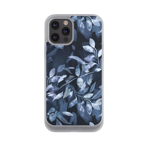 Apple iPhone 12 Pro Max NIVOpure Aquarelle Feuilles Mystiques Marine