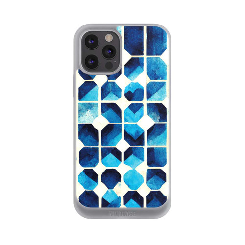 Apple iPhone 12 Pro Max NIVOpure Motif bleu
