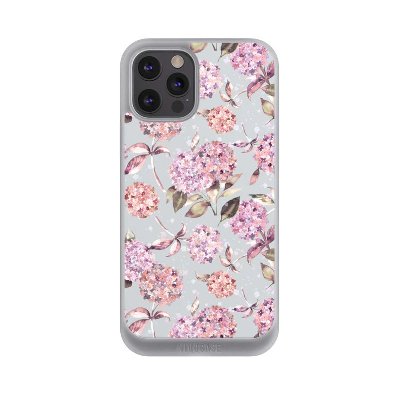 iPhone 12 Pro Max NIVOpure Pastel Magic Hydrangea Floral Watercolor Pink