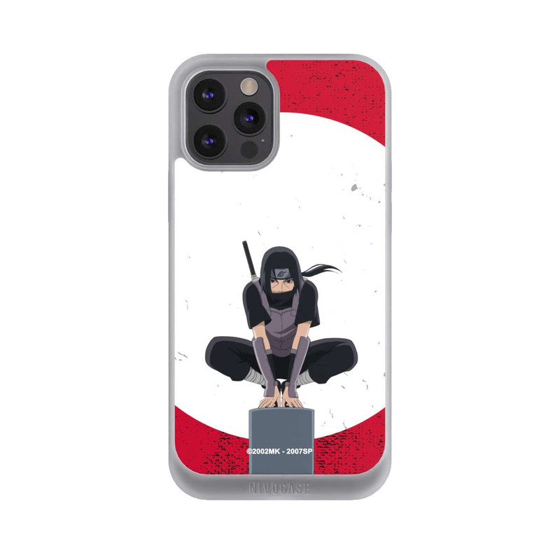 iPhone 12 Pro Max NIVOpure Itachi Uchiha Symbol Roter Hintergrund