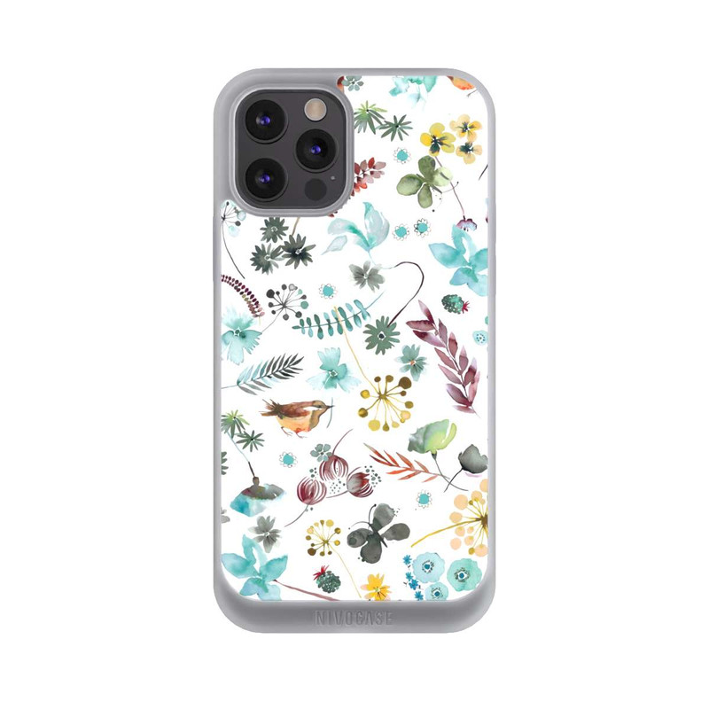 iPhone 12 Pro Max NIVOpure Papillon botanique Nature Bleu