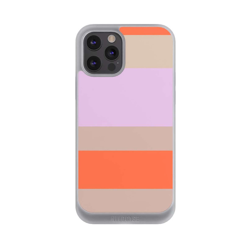 iPhone 12 Pro Max NIVOpure Moca Lila Orange Stripes