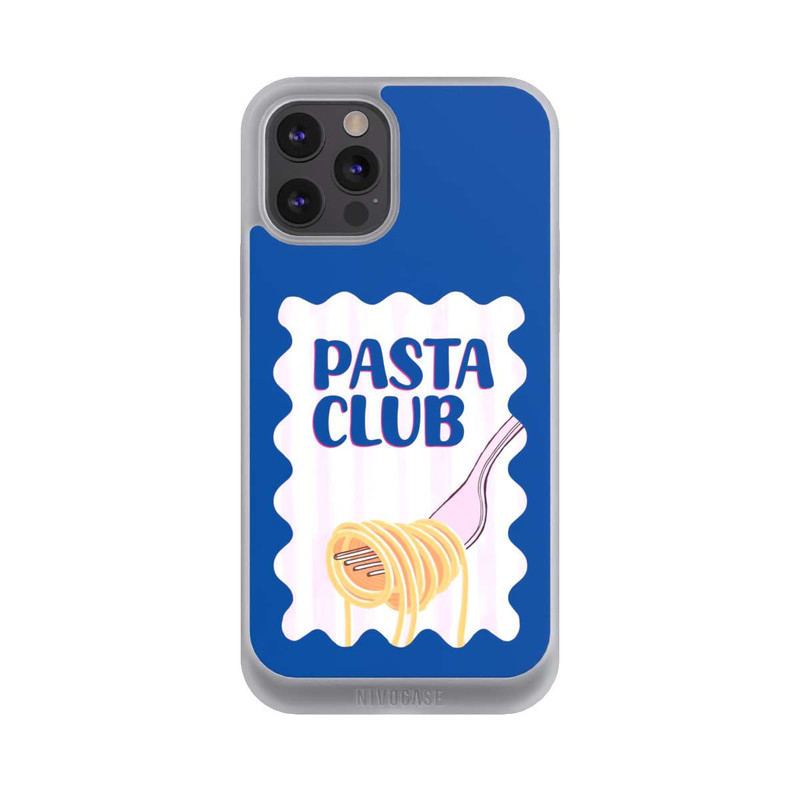 iPhone 12 Pro Max NIVOpure Pasta Club in Blue and Pink