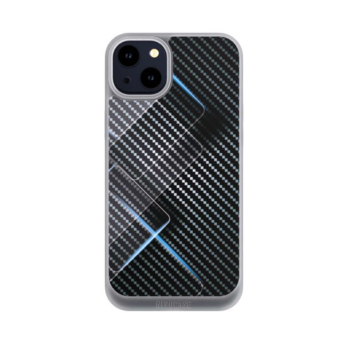 Apple iPhone 14 Plus NIVOpure Blaue Linien auf Karbon