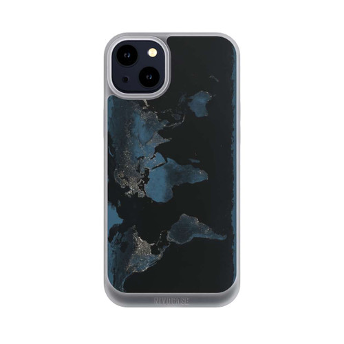 Apple iPhone 14 Plus NIVOpure Carte du Monde Nuit