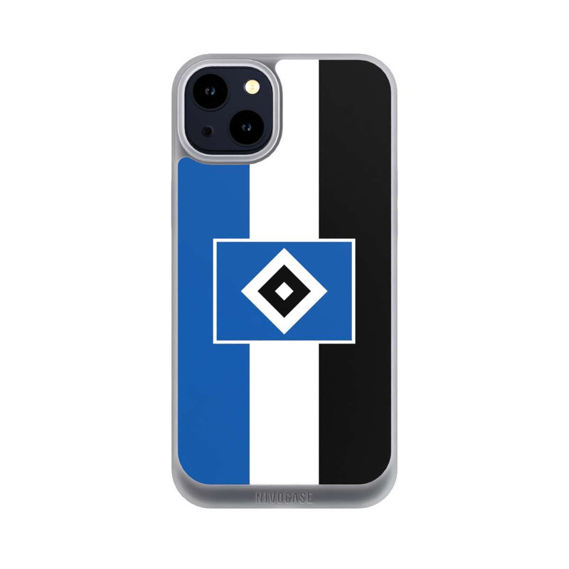 iPhone 14 Plus NIVOpure HSV Streifen - Blau-Weiß-Schwarz