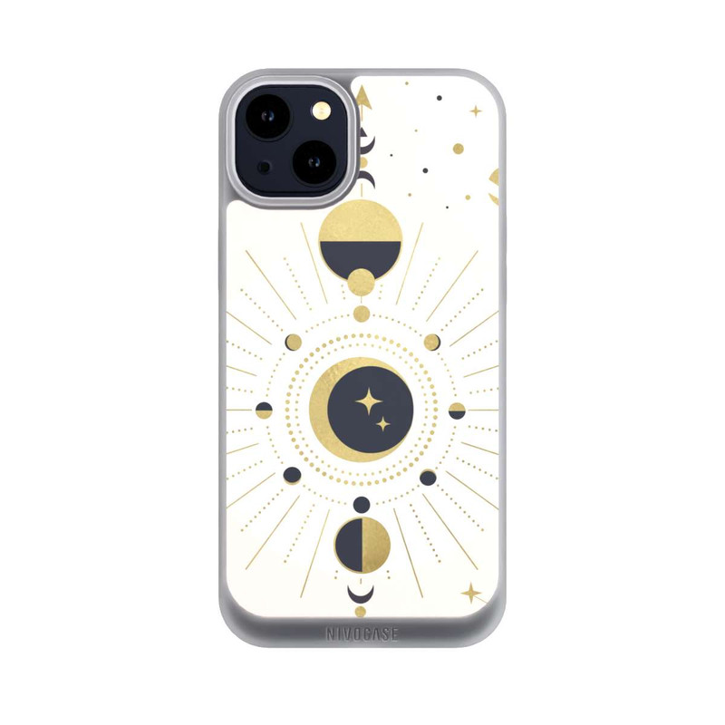 iPhone 14 Plus NIVOpure Abstrakter Rose-Gold-Look