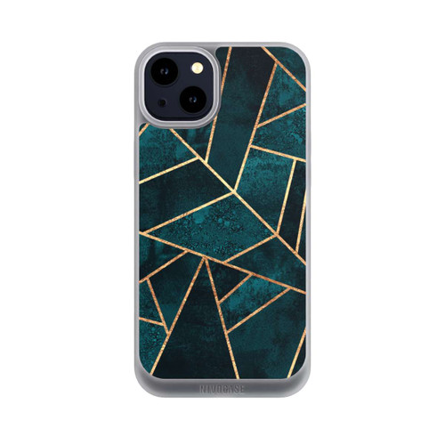 Apple iPhone 14 Plus NIVOpure Tief Blaugrün Stein Gold Druck