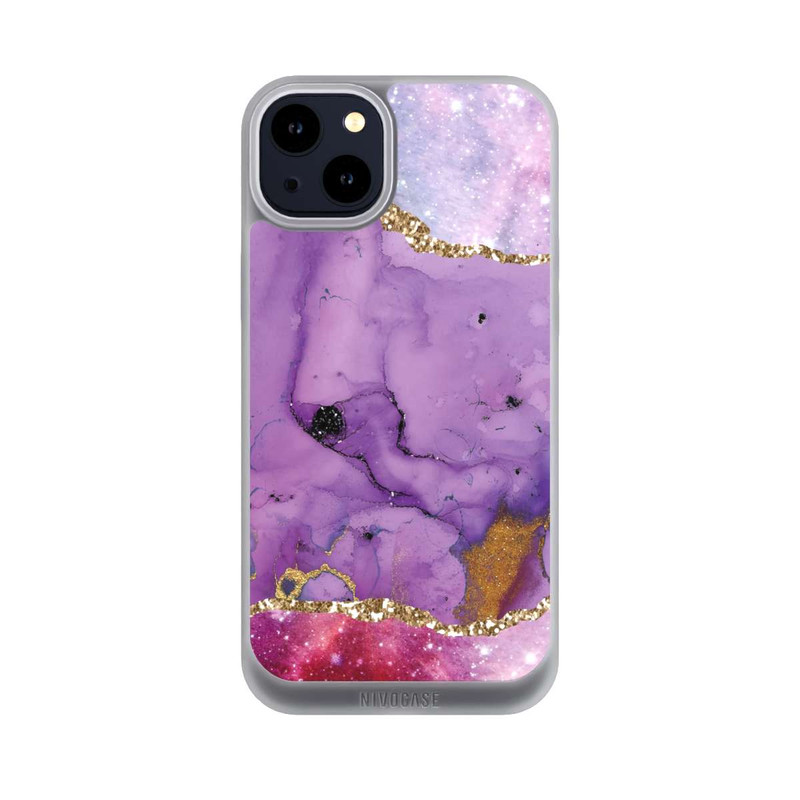 iPhone 14 Plus NIVOpure Purple Galaxy Glamour Marble