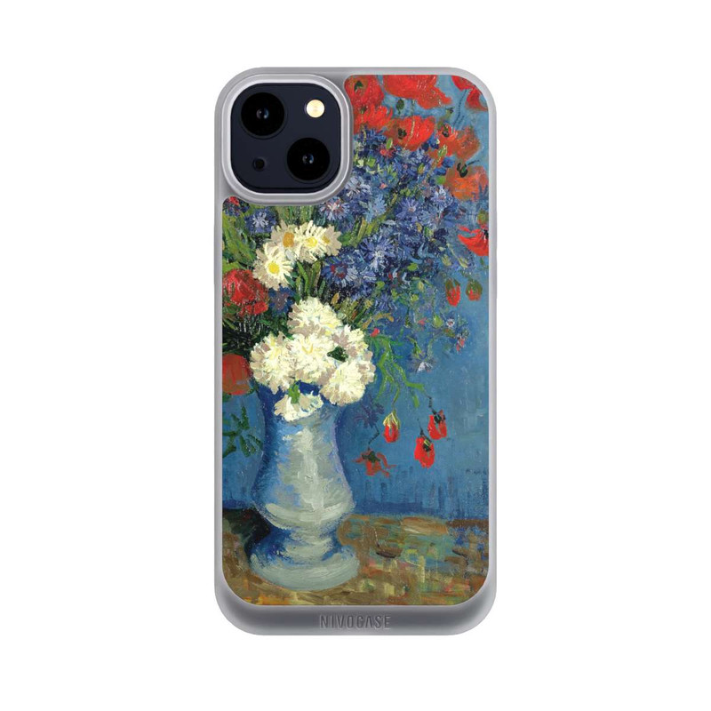 iPhone 14 Plus NIVOpure Stillleben Vase mit Kornblumen und Mohnblumen von Vincent Van Gogh