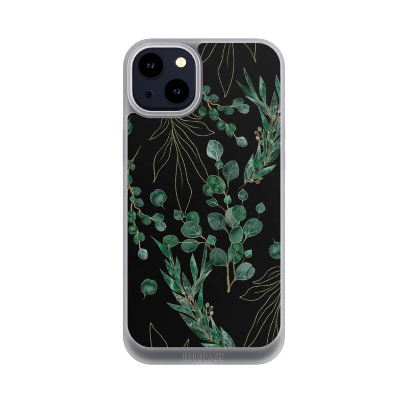 iPhone 14 Plus NIVOpure Eukalyptusblätter schwarz