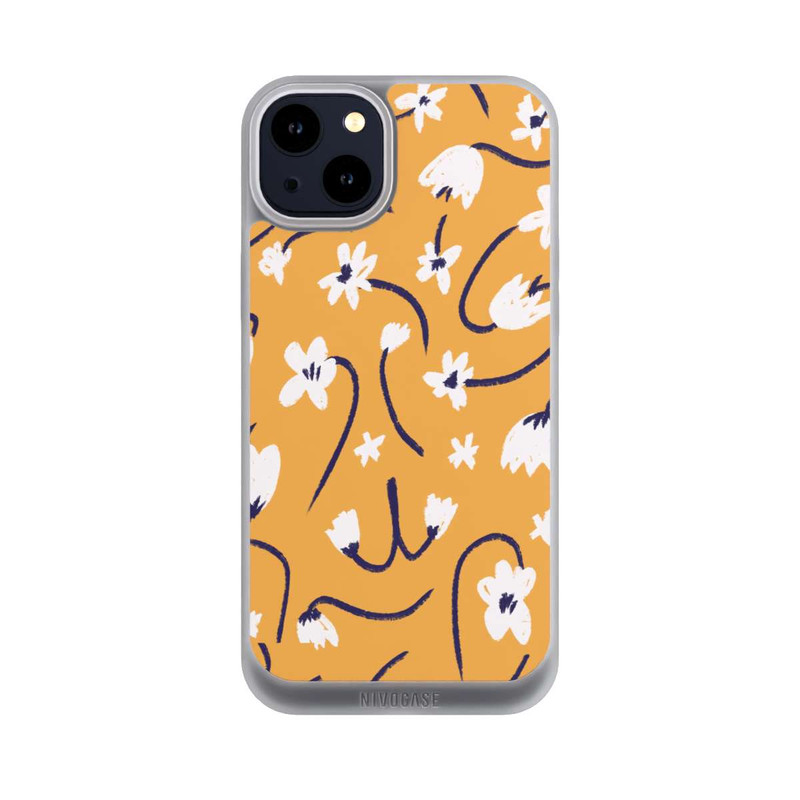 iPhone 14 Plus NIVOpure Kleine Blumen Muster Gelb