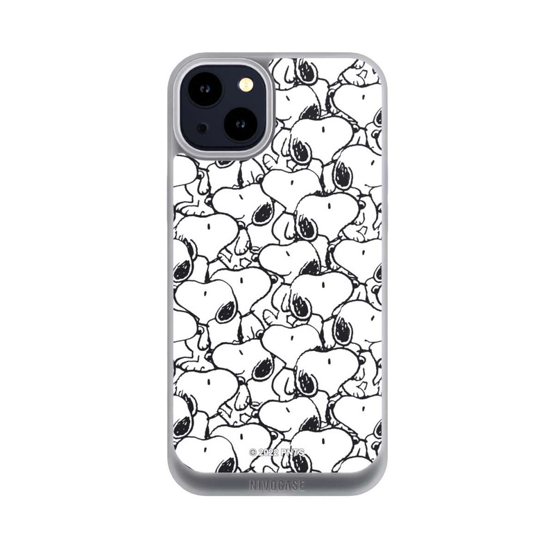 iPhone 14 Plus NIVOpure Snoopy Muster Schwarz und Weiß