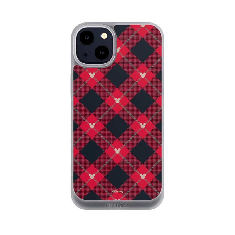 iPhone 14 Plus NIVOpure Mickey Weihnachtsmuster Rot