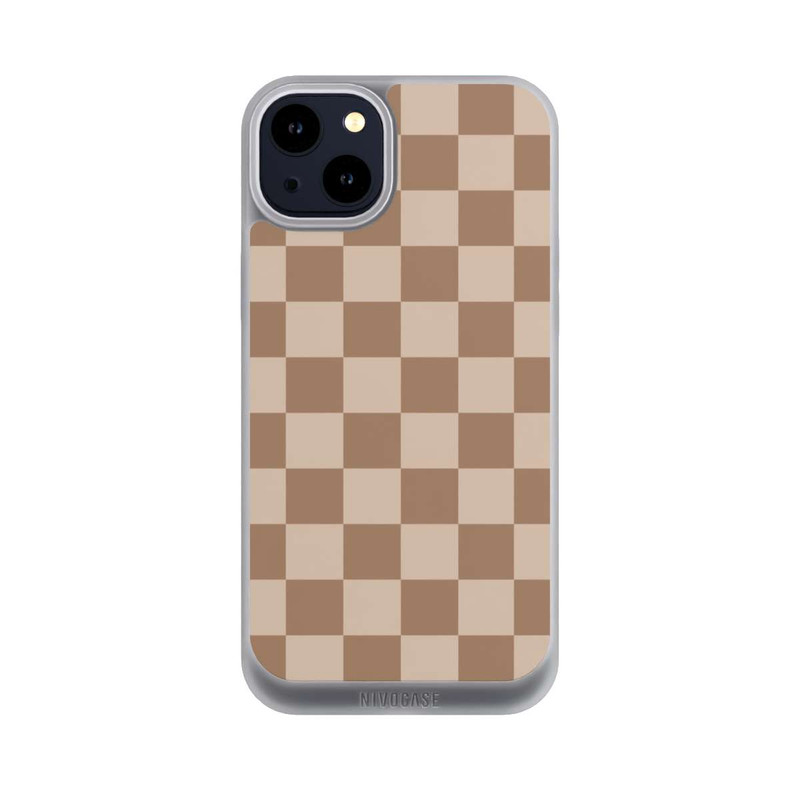 iPhone 14 Plus NIVOpure Brown check