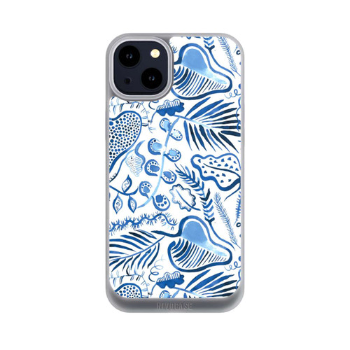 Apple iPhone 14 Plus NIVOpure Tropical Forest Leaves Blue