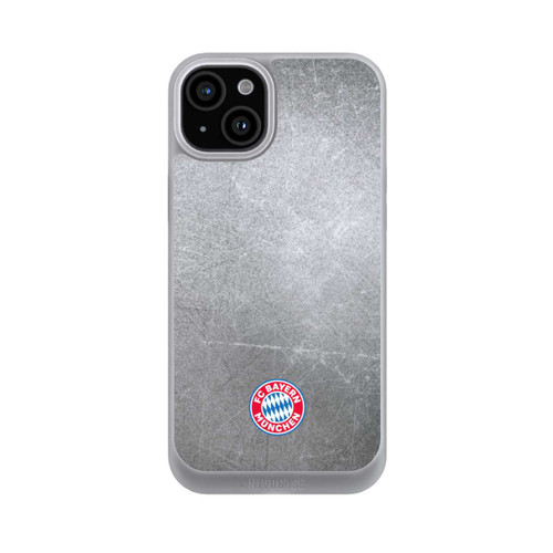 Apple iPhone 15 Plus NIVOpure Klassisches FCB Logo Klein - Bunt auf Metalllook