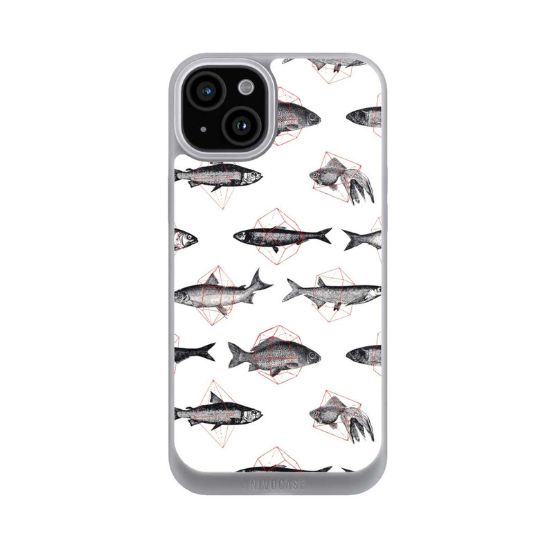 iPhone 15 Plus NIVOpure Fische in Geometrie