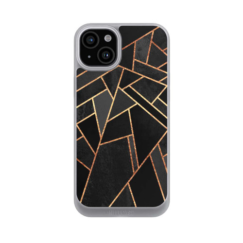 Apple iPhone 15 Plus NIVOpure Schwarze Nacht Gold Druck