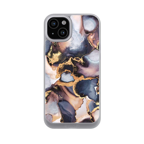 Apple iPhone 15 Plus NIVOpure Verträumte Tinte Grau-Golddruck