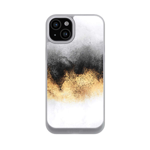 Apple iPhone 15 Plus NIVOpure Grauer Himmelstaub Golddruck