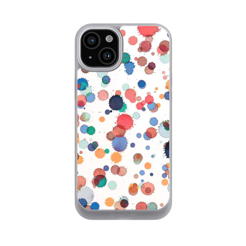 Apple iPhone 15 Plus NIVOpure Tropfen Aquarell Textur Blau Gelb