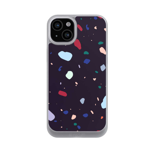 Apple iPhone 15 Plus NIVOpure Moderner dunkel abgerundeter Terrazzo
