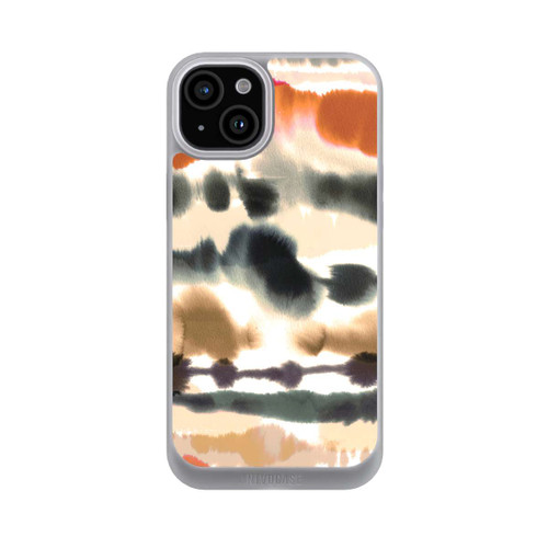 Apple iPhone 15 Plus NIVOpure Weiche nautische Aquarelllinien Orange