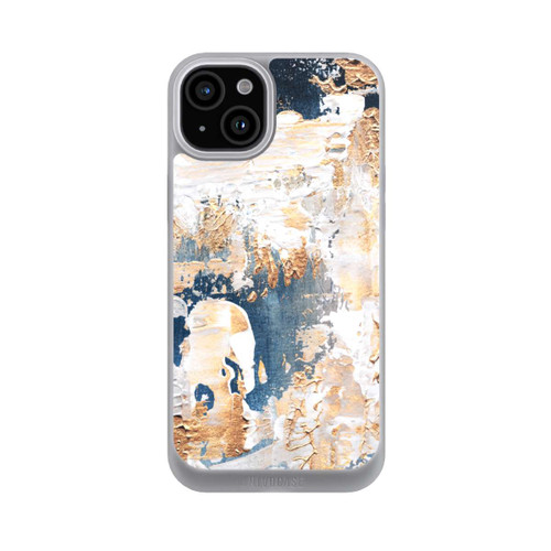 Apple iPhone 15 Plus NIVOpure Abstraktion Blau und Gold