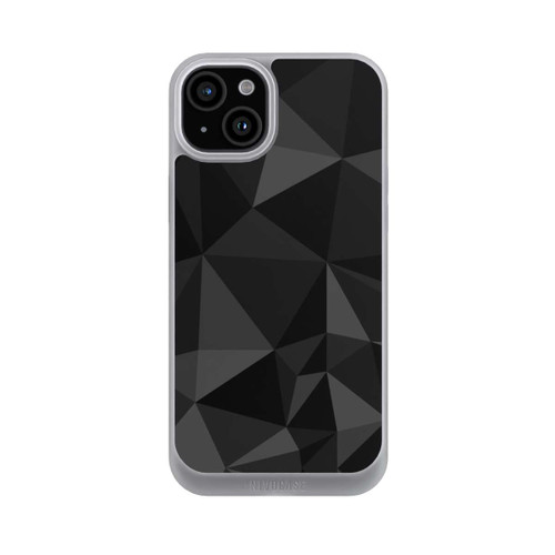 Apple iPhone 15 Plus NIVOpure Polygonmuster schwarz