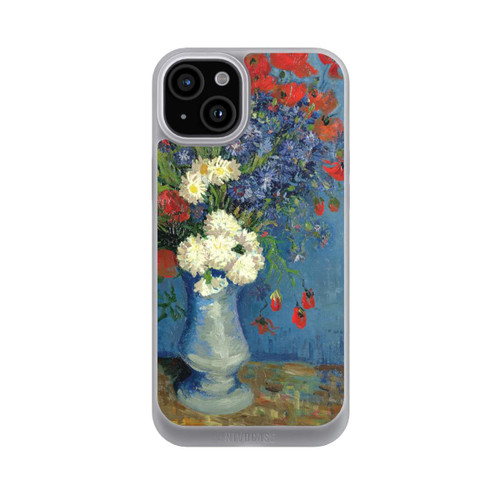 Apple iPhone 15 Plus NIVOpure Stillleben Vase mit Kornblumen und Mohnblumen von Vincent Van Gogh