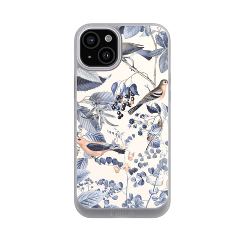 Apple iPhone 15 Plus NIVOpure Vögel und Beeren in Beige