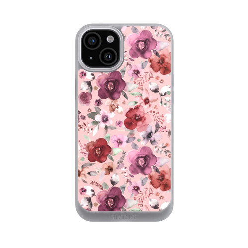 Apple iPhone 15 Plus NIVOpure Üppiger romantischer Blumenstrauß rosa