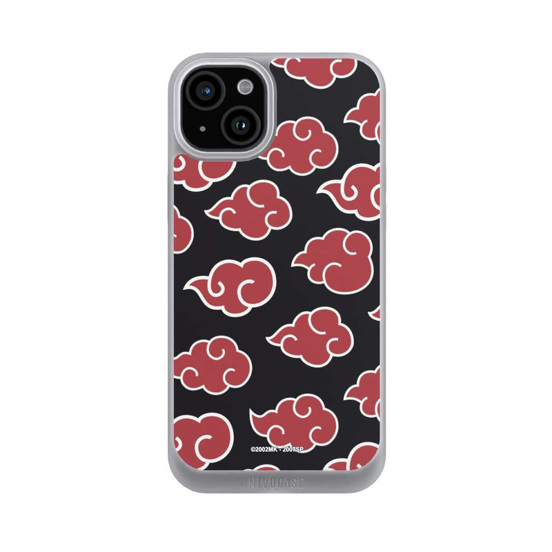 iPhone 15 Plus NIVOpure Akatsuki Pattern Black Big